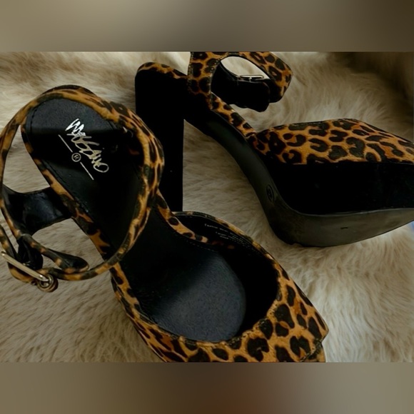 Mosimo cheetah print heels - Picture 3 of 5